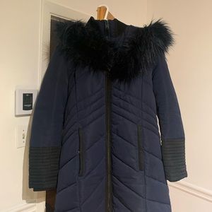 Long hooded oxford parka